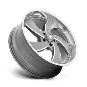 US MAG U133 DESPERADO Anthracite Milled Diam-cut Lip 22x10.5 +1 5x120.65mm 72.6mm - Wheelwiz