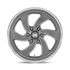 US MAG U133 DESPERADO Anthracite Milled Diam-cut Lip 20x9.5 +1 6x139.7mm 90.7mm - Wheelwiz