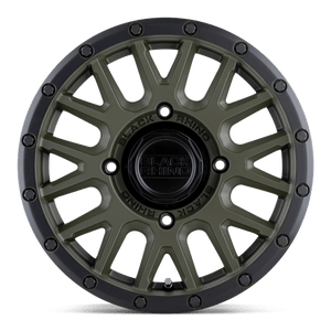 Black Rhino LA PAZ UTV Olive Drab Green W/ Black Lip 15x7 +36 4x110mm 80.2mm - Wheelwiz