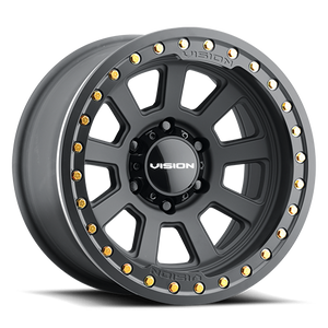 Vision Wheel 350 Satin Black 17x9 -40 5x139.7mm 108mm - Wheelwiz