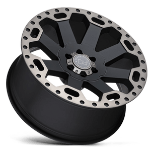 Black Rhino WARLORD Matte Black W/ Machined Dark Tint 22x10 +12 8x165.1mm 122.4mm - WheelWiz