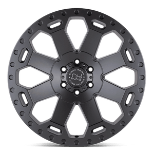 Black Rhino WARLORD Matte Gunmetal 17x9 +12 6x139.7mm 112.1mm - Wheelwiz