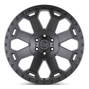 Black Rhino WARLORD Matte Gunmetal 18x8 +35 5x114.3mm 76.1mm - Wheelwiz