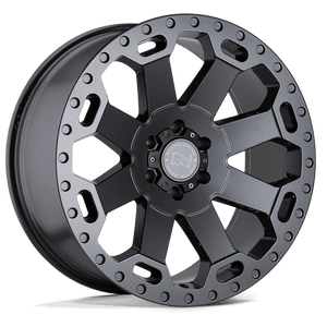 Black Rhino WARLORD Matte Gunmetal 17x9 +12 6x120mm 67.1mm - Wheelwiz