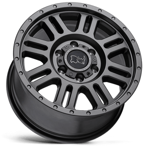 Black Rhino YELLOWSTONE Matte Gunmetal 18x8 +48 6x130mm 84.1mm - Wheelwiz