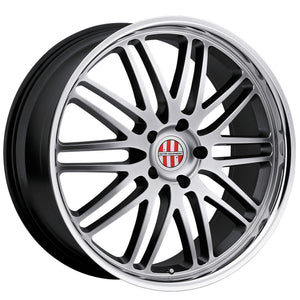 Victor Equipment LEMANS HYPER SILVER W/ MIRROR CUT LIP 18x8 +45 5x130mm 71.5mm - WheelWiz
