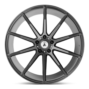 Asanti Black ABL-20 ARIES Matte Graphite 22x10.5 +35 Custom 72.6mm - WheelWiz