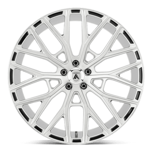 Asanti Black ABL-21 LEO Brushed Silver 22x10.5 +35 Custom 72.6mm - WheelWiz