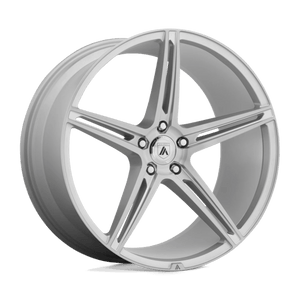 Asanti Black ABL-22 ALPHA 5 Brushed Silver 20x8.5 +38 Custom 72.6mm - WheelWiz