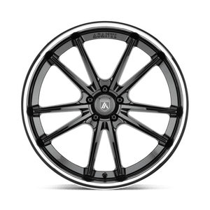 Asanti Black ABL-23 SIGMA Gloss Black Chrome Lip 24x9 +32 Custom 72.6mm - WheelWiz