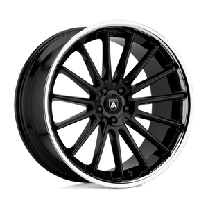Asanti Black ABL-24 BETA Gloss Black Chrome Lip 20x9 +15 Custom 72.6mm - WheelWiz