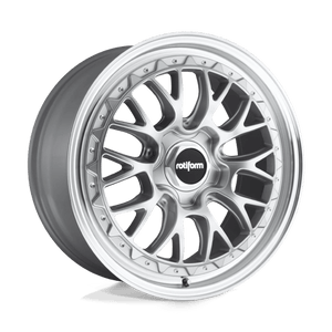 Rotiform R155 LSR Gloss Silver Machined 18x8.5 +45 5x114.3mm 72.6mm - WheelWiz
