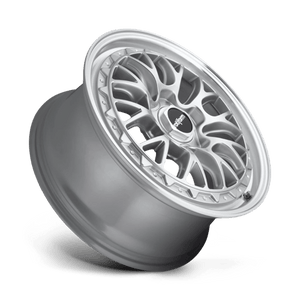 Rotiform R155 LSR Gloss Silver Machined 19x10 +35 5x112mm 66.6mm - WheelWiz