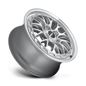 Rotiform R155 LSR Gloss Silver Machined 18x8.5 +45 5x114.3mm 72.6mm - WheelWiz