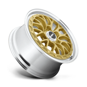 Rotiform R156 LSR Matte Gold Machined 18x8.5 +35 5x112mm 66.6mm - WheelWiz