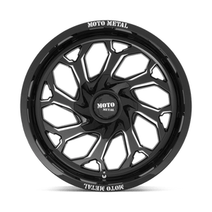 Moto Metal MO999 Gloss Black Milled 22x12 -44 Custom 78.1mm - WheelWiz