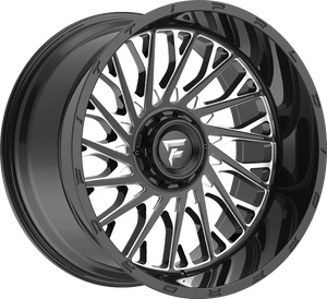 Fittipaldi FTC08 Black Milled 20x12 -44 8x165mm 125.2mm - WheelWiz