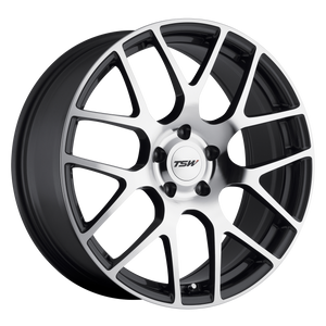TSW NURBURGRING GUNMETAL W/ MIRROR CUT FACE 19x8.5 +32 5x112mm 72.1mm - WheelWiz