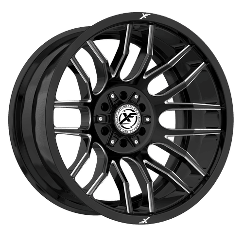 XF Off-Road XF-232 Gloss Black Milled 20x10 -24 8x165.1|8x180mm 125.2mm - Wheelwiz