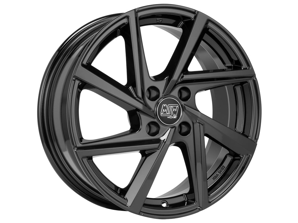 MSW 80-4 GLOSS BLACK 17x7 +37 4x108mm 0mm - Wheelwiz