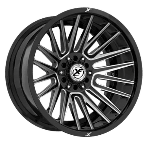 XF Off-Road XF-234 Gloss Black Milled 20x9 +12 5x127|5x139.7mm 78.1mm