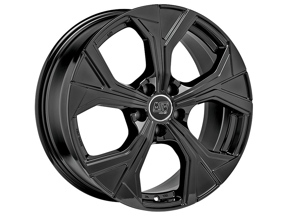 MSW 43 GLOSS BLACK 19x8 +26 5x112mm 73mm - Wheelwiz