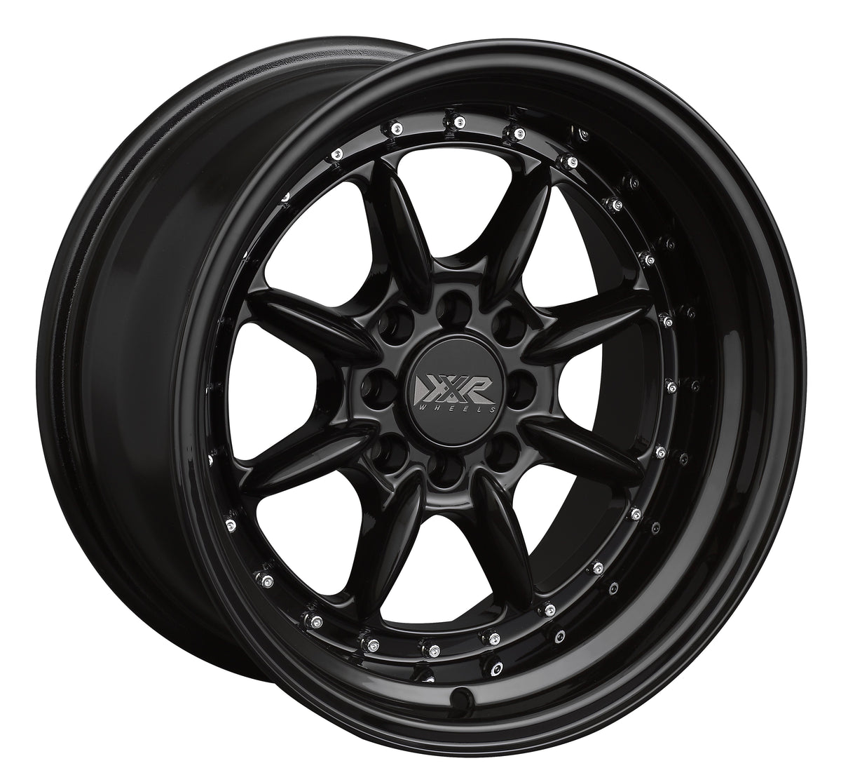 XXR Wheels 002.5 Black 15x8 0 4x100|4x114.3 73.1mm - Wheelwiz