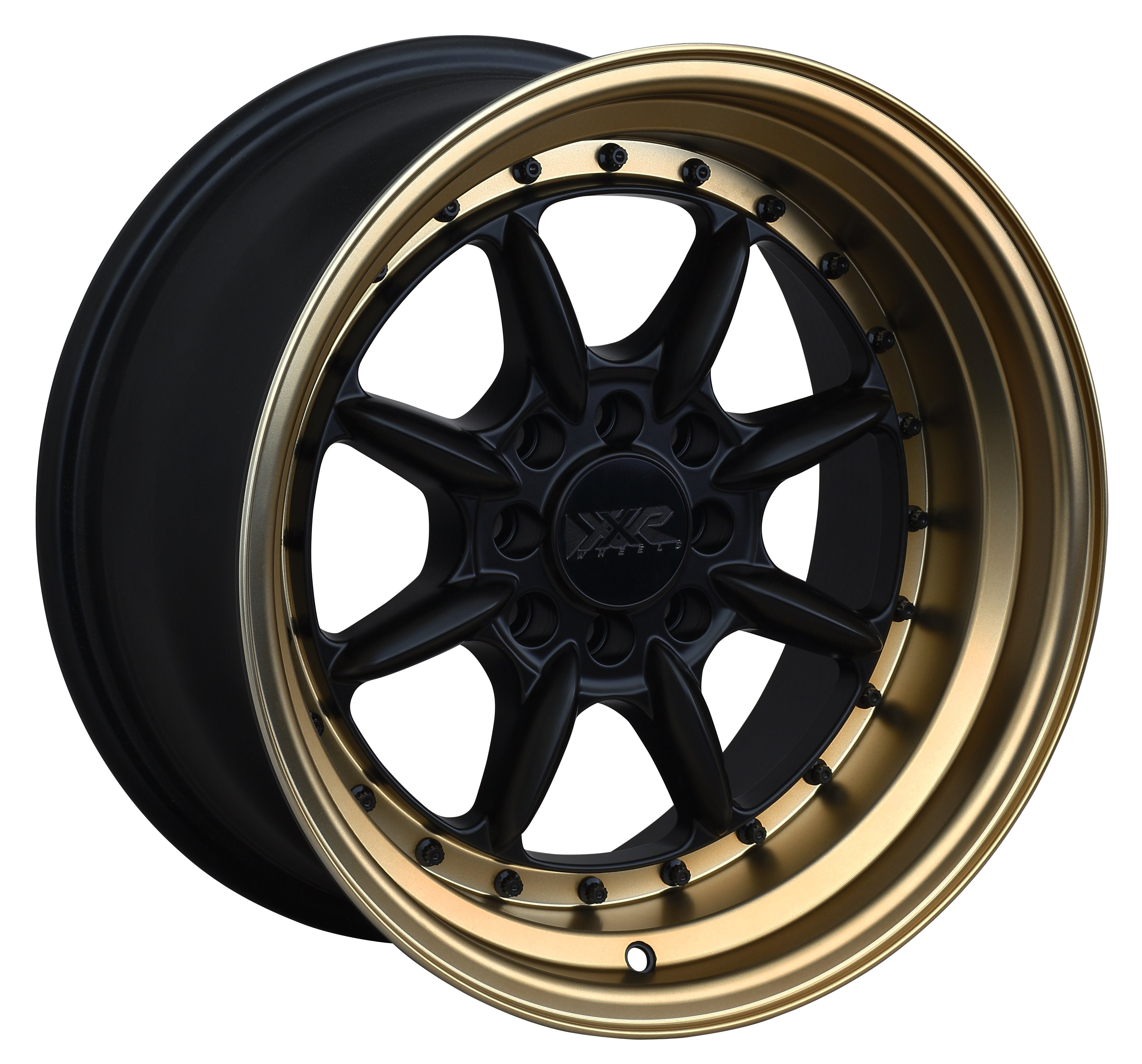 XXR Wheels 002.5 Flat Black / Bronze Lip 15x8 0 4x100|4x114.3 73.1