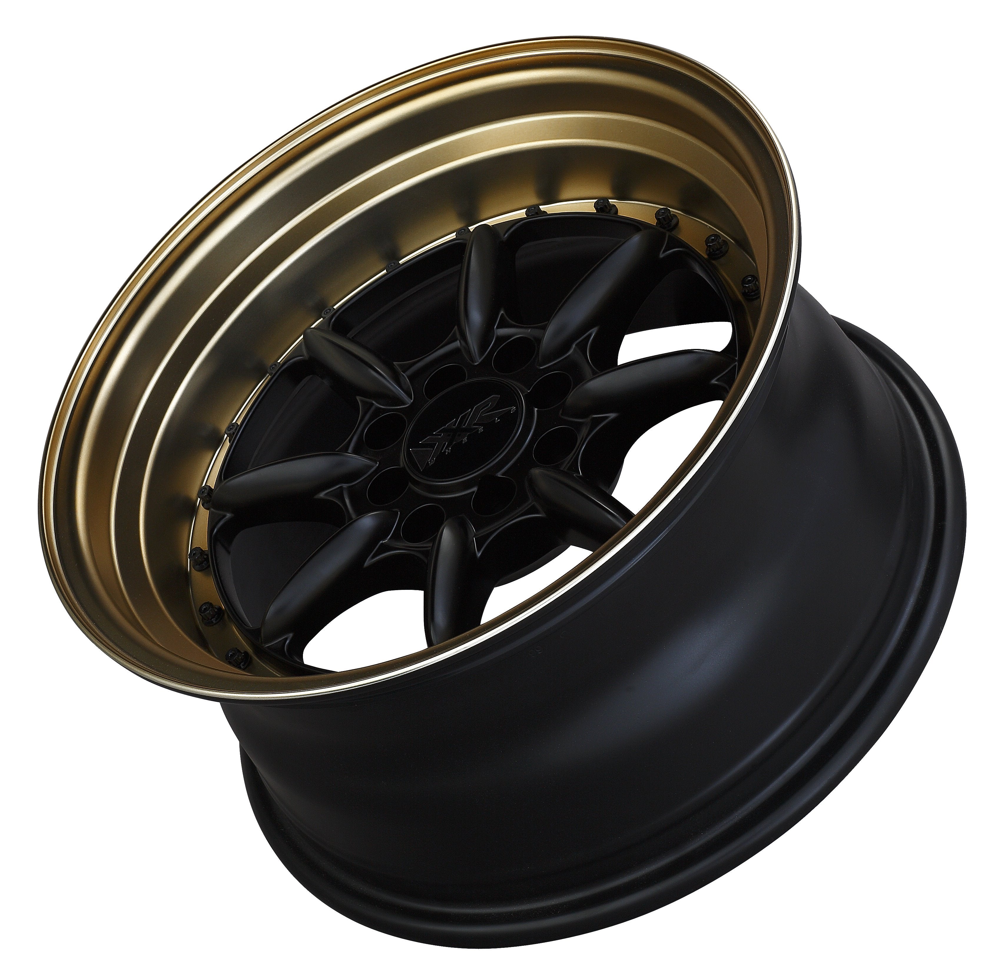 XXR Wheels 002.5 Flat Black / Bronze Lip 15x8 0 4x100|4x114.3 73.1