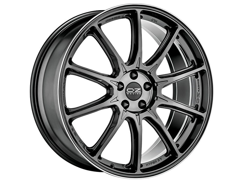 OZ Racing HYPER XT HLT Star Graphite w/ Diamond Lip 22x11 CUSTOM 5x112mm - WheelWiz