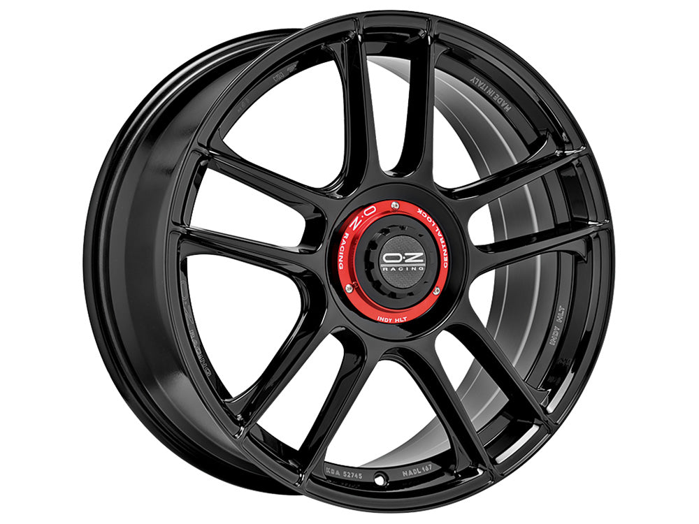 OZ Racing INDY HLT GLOSS BLACK 20x8.5 +40 5x114.3mm 75mm - Wheelwiz