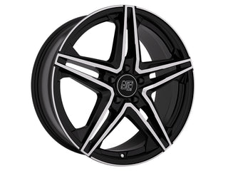 MSW 31 GLOSS BLACK FULL POLISHED 18x7.5 +40 5x112mm 73mm