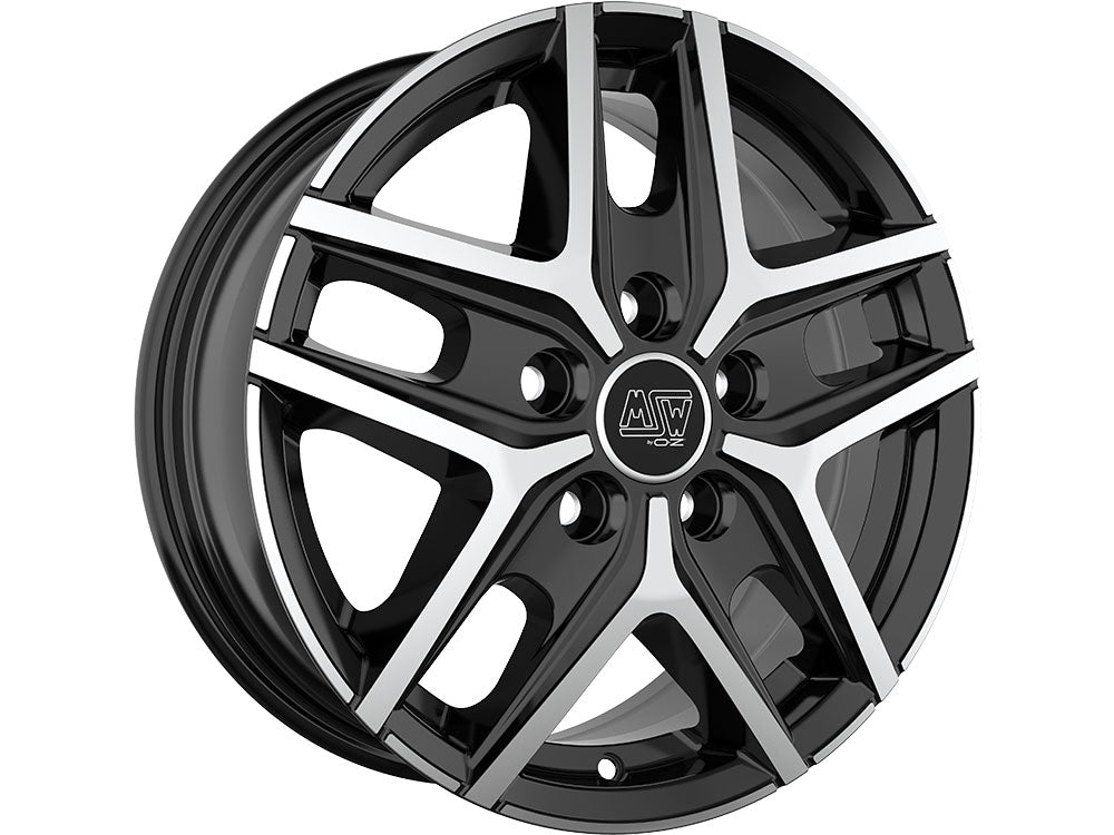 MSW 40 VAN GLOSS BLACK FULL POLISHED 16x6.5 +50 5x112mm 0mm - Wheelwiz