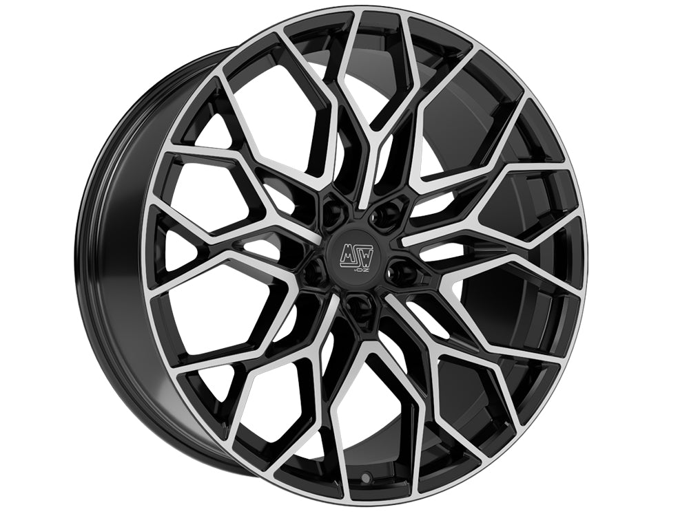 MSW 51 GLOSS BLACK FULL POLISHED 21x10 +44 5x112mm 0mm - Wheelwiz