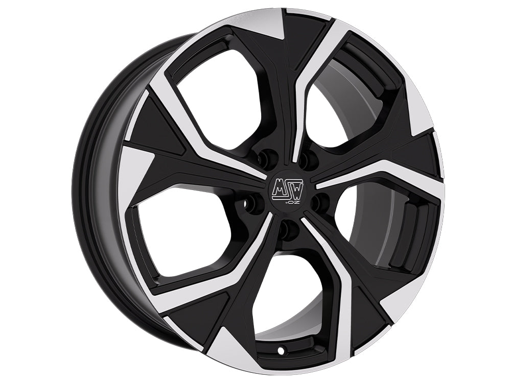 MSW 43 GLOSS BLACK FULL POLISHED 19x8 +45 5x112mm 73mm