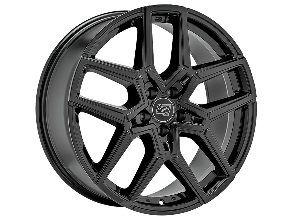 MSW 52 GLOSS BLACK 20x8.5 +40 5x108mm 73mm - Wheelwiz