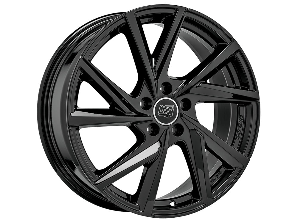 MSW 80-5 GLOSS BLACK 19x7.5 +40 5x114.3mm 0mm - Wheelwiz