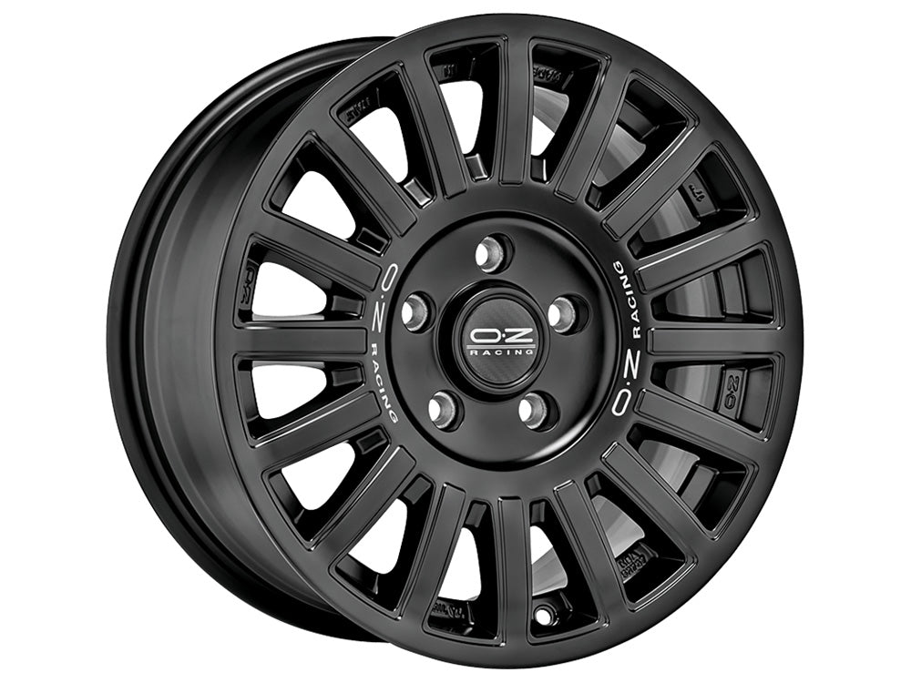 OZ Racing RALLY RAID Matte Black w/ Silver Lettering 18x8.5 0 6x135mm 87.1mm - WheelWiz