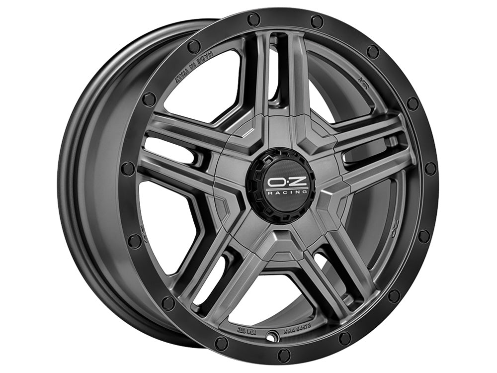 OZ Racing RALLY ADVENTURE MATT GRAPHITE / BLACK LIP 17x8 +45 5x120mm 0mm - Wheelwiz