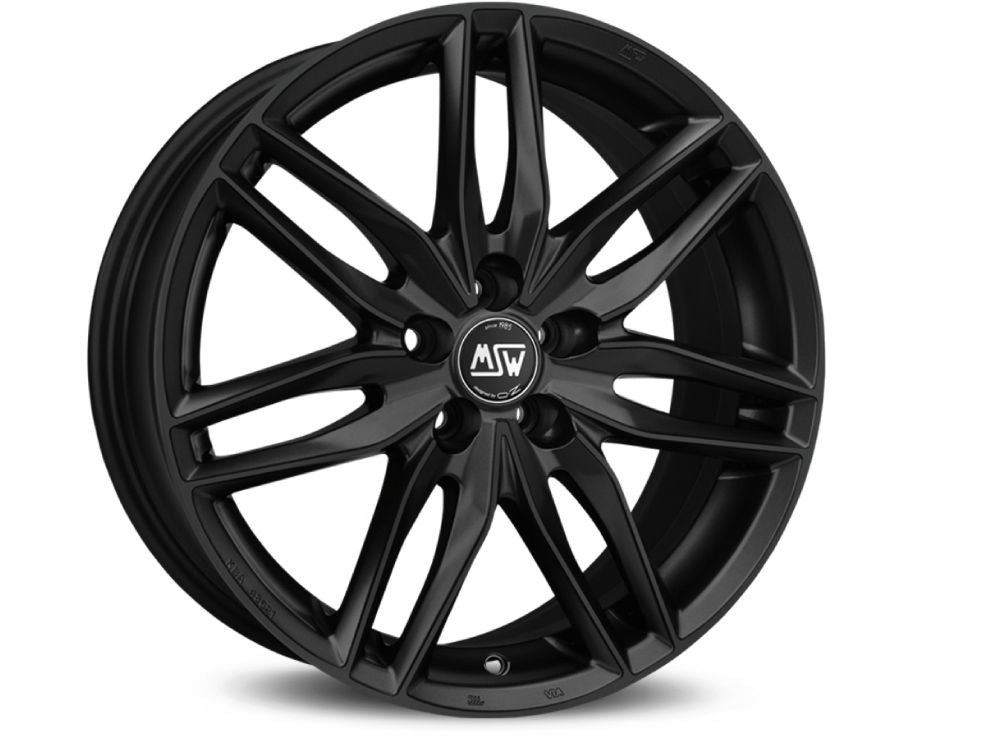 MSW 24 Matt Black 16x7.5 CUSTOM 5x100mm - WheelWiz