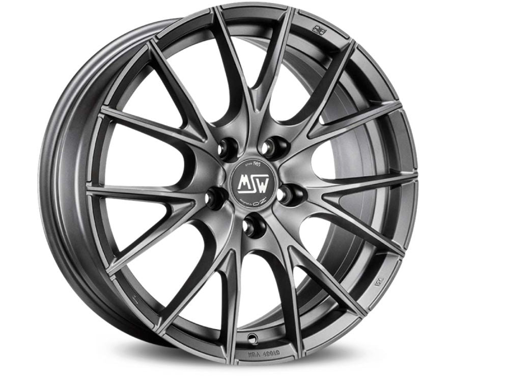 MSW 25 Matt Titanium 17x8 CUSTOM 5x112mm - WheelWiz