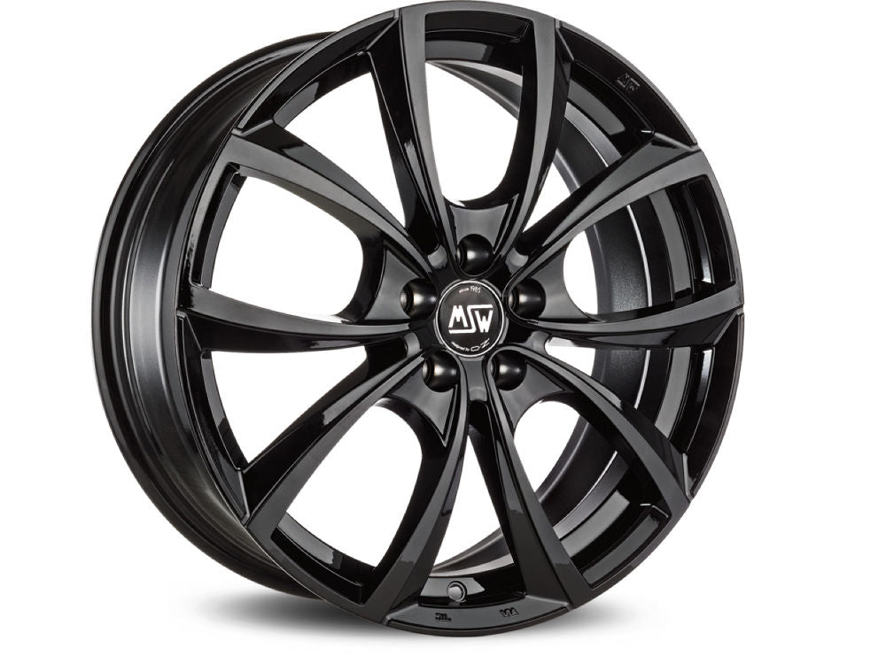 MSW 27 Gloss Black 18x7.5 CUSTOM 5x114.3mm - WheelWiz