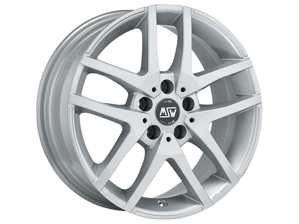 MSW 28 Full Silver 18x7.5 CUSTOM 5x112mm - WheelWiz