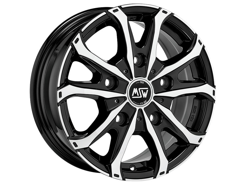 MSW 48 VAN GLOSS BLACK FULL POLISHED 17x7 +51 5x112mm 0mm - Wheelwiz