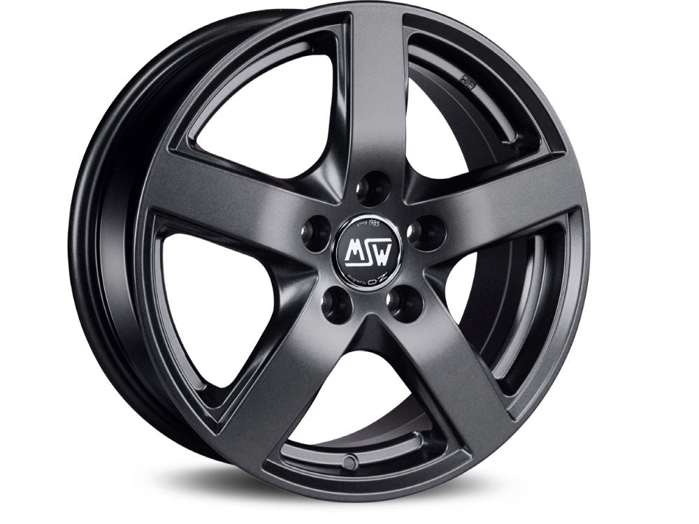 MSW 55 Matt Dark Grey 17x7 CUSTOM 5x118mm - WheelWiz