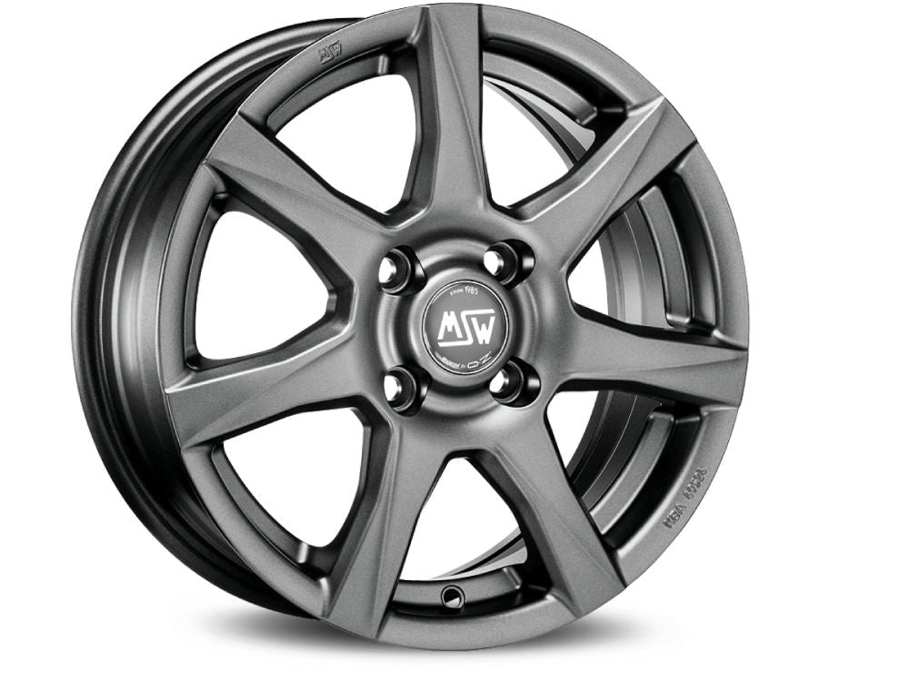 MSW 77 Matt Dark Grey 18x8 CUSTOM 5x120mm - WheelWiz