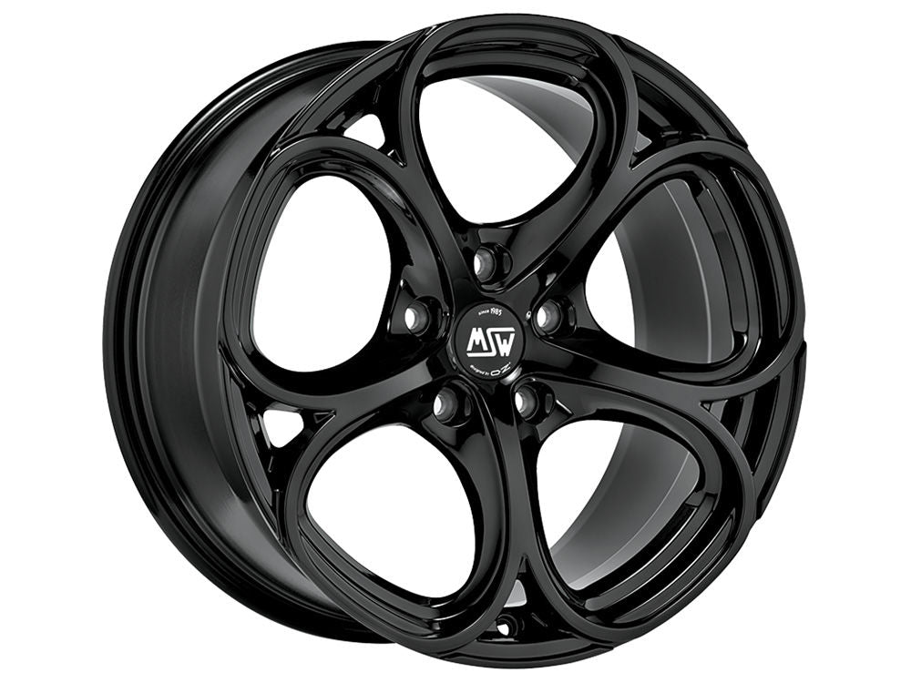 MSW 82 Gloss Black 18x8 CUSTOM 5x110mm - WheelWiz