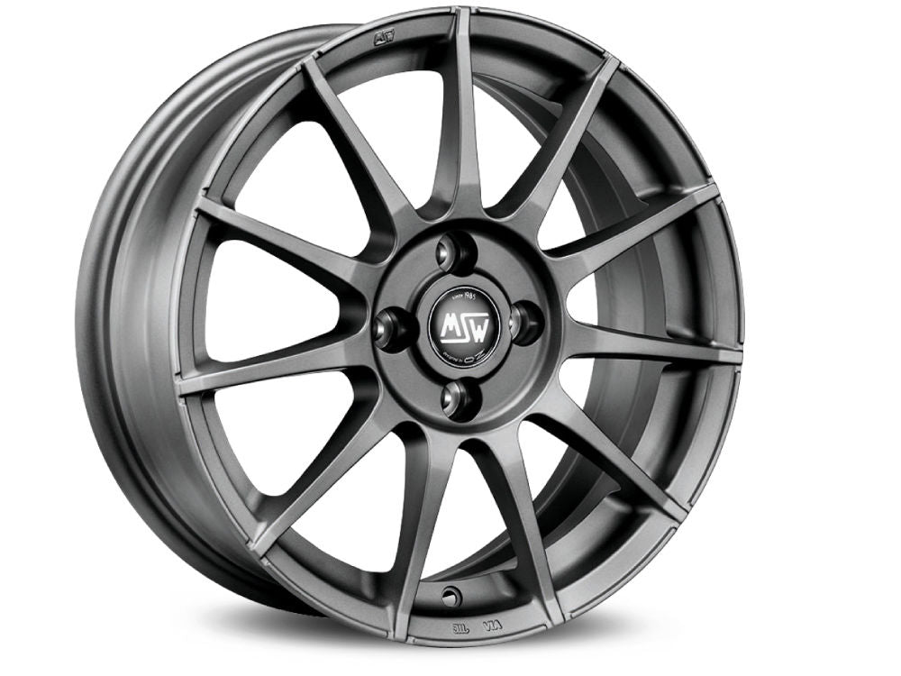 MSW 85 Matt Gunmetal 14x6 CUSTOM 4x108mm - WheelWiz