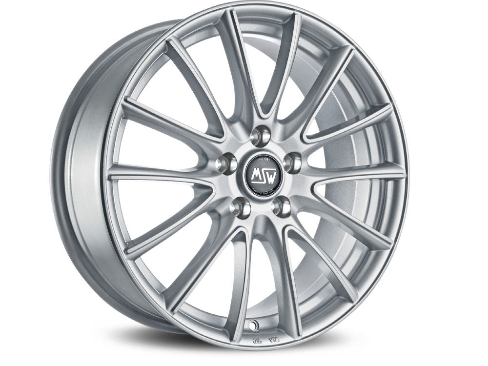 MSW 86 Full Silver  15x6 CUSTOM 4x100mm - WheelWiz