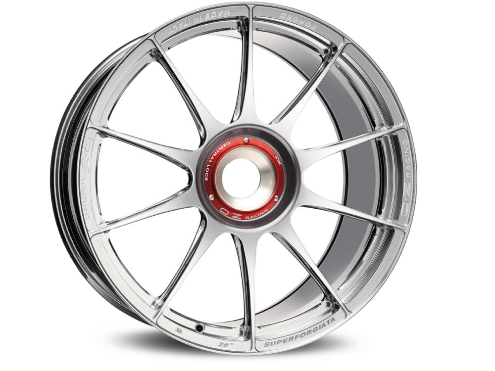 OZ Racing SUPERFORGIATA CL CERAMIC POLISHED 20x9.5 +46 5x130mm 84mm - Wheelwiz